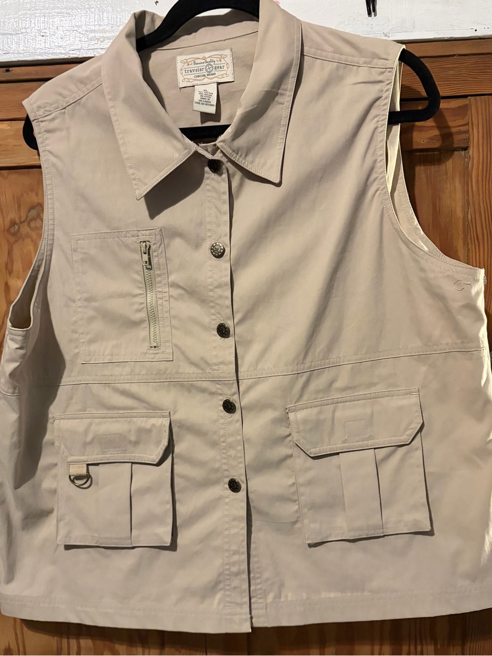 Vintage Traveler's Gear Sleeveless Utility Vest by Cherokee. Women’s size XL EUC